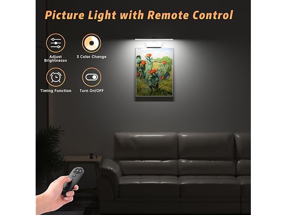 Lightbiz Picture Light 15.35in White