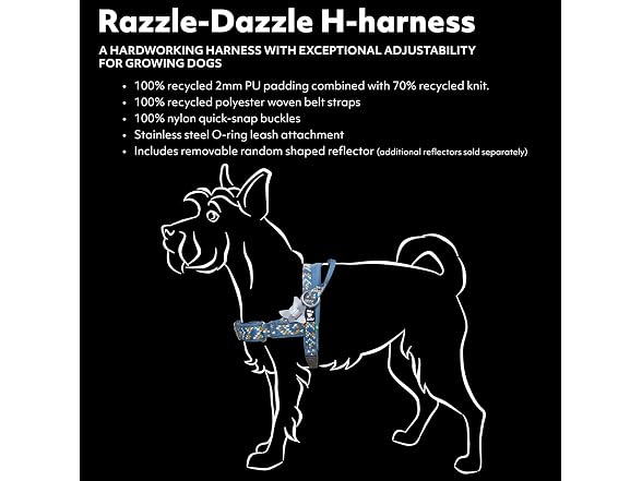 Hurtta Razzle-Dazzle H-Harness, Hedge, 26-32