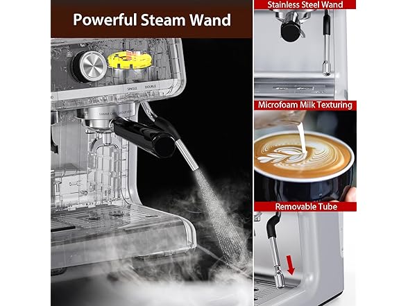 Acekool 20 Bar Espresso Machines with Grinder