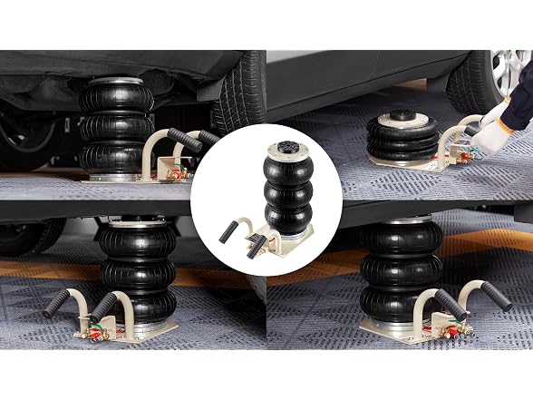 Air Jack, 3 Ton/6600 lbs Triple Bag Air Jack