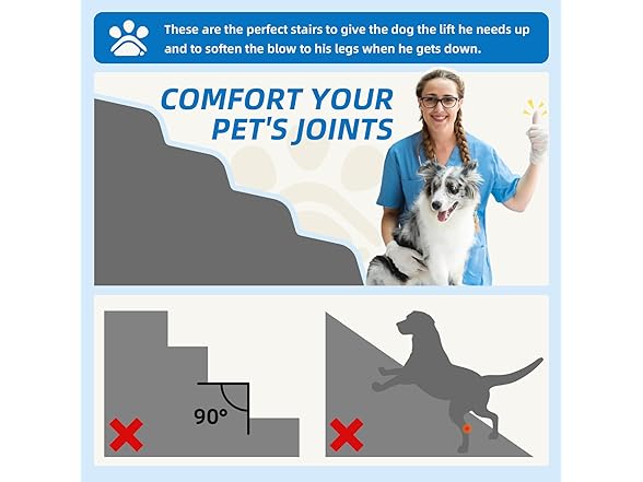 5-Step Spliceable Pet Stairs