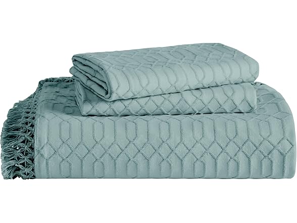 Superior Remi Cotton Blend 3 Piece Bedspread Set