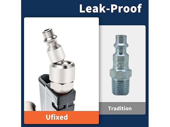 Ufixed 1/4 Swivel Air Plug, 6-Pack