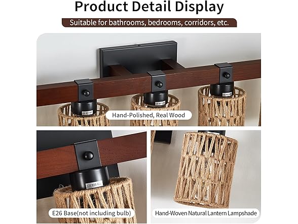Aixialin Rustic Vanity Light Fixture