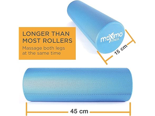 Maximo Fitness Foam Roller - High Density Muscle Massage Roller For Recovery