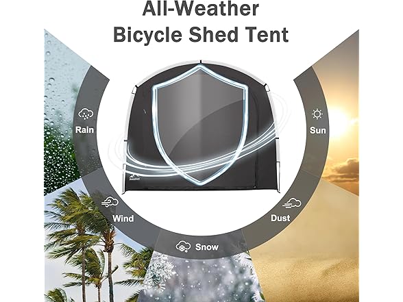 Azaeahom Bike Storage Shed Tent