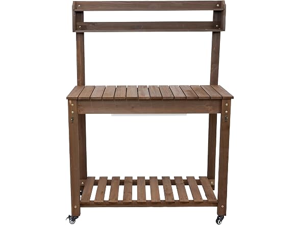 Sunnydaze Decor IEO-2361 Potting Bench w/ Sink Brown