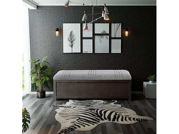 The Sole Secret 50" Wide Shoe Storage Bench Organizer