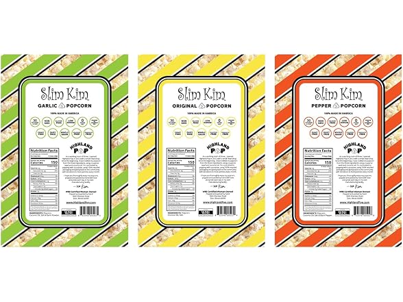 Slim Kim Pepper Popcorn Bag