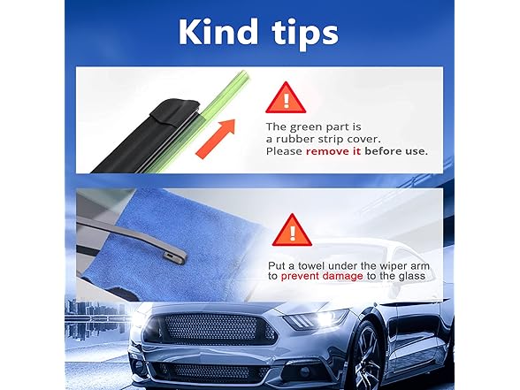 Windshield Wiper Blade Set Replacement for Toyota Rav4 2006-2012