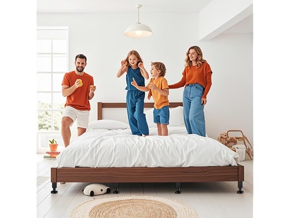 NESAPTO 4-Pack Metal Bed Risers 7-11in