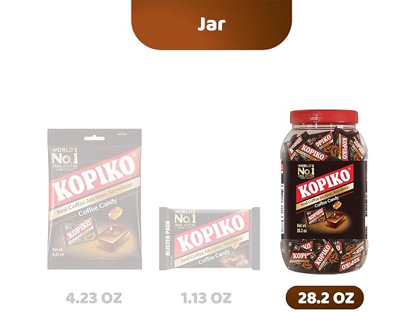 Kopiko Coffee Hard Candy 2 Jar Pack