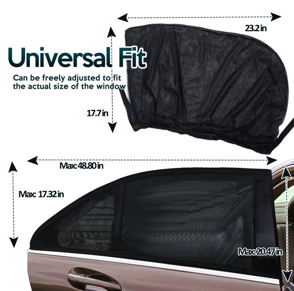 Zone Tech SS0014 Mesh Side Window Shade Set of two - Gallery 12