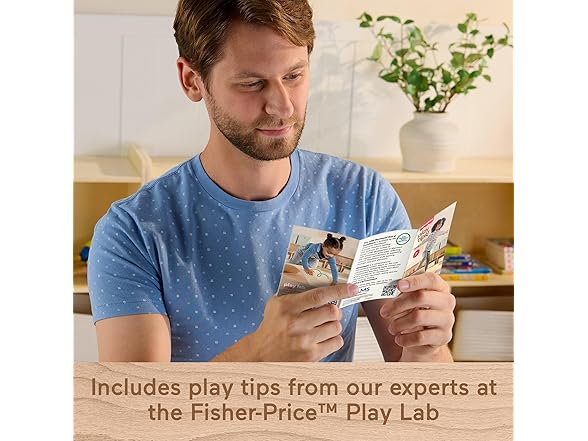 Fisher-Price Wood Montessori Toy Rockin' Balance Board