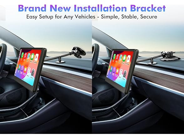 Perloyal 10" Wireless Carplay Stereo
