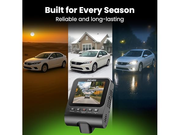 GEARit 4K Dash Cam Front and Rear
