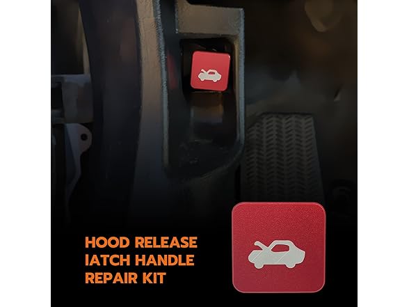 Hood Latch Release Cable Kit Red