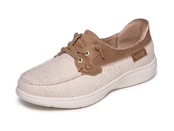 Skechers Women's Hands Free Slip-ins On-The-Go Flex Radiant Glittery Boat Shoe
