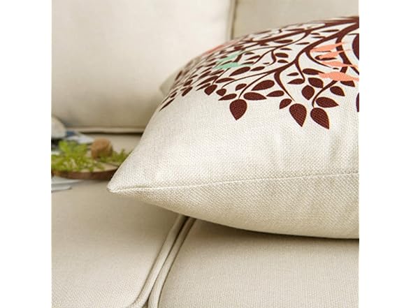 Awowee Flax Throw Pillow Cover Gras