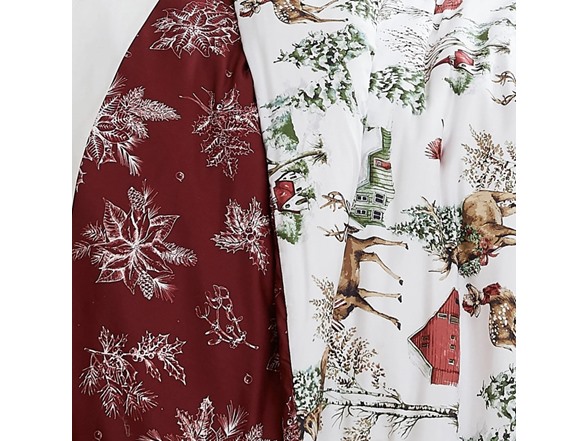 Southshore Fine Linens White Christmas 7-Piece Comforter Twin Set