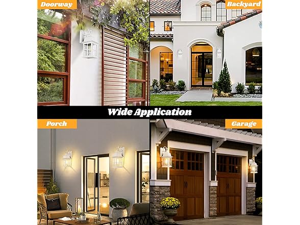 TOBUSA B0BL3GFS9C Outdoor Wall Lantern White 2-Pack