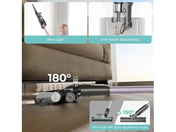 CANDY CSC-S0103DBUS-PURPLE CANDY CORDLESS VACUUM CLEANER,