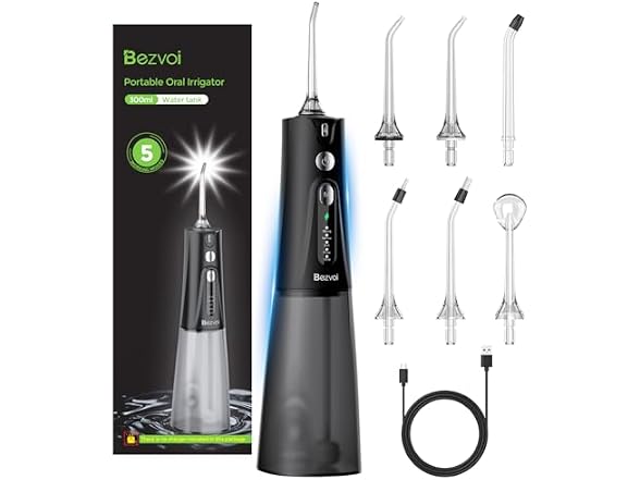 Water Flosser Teeth Pick, 300Ml Tank, 5