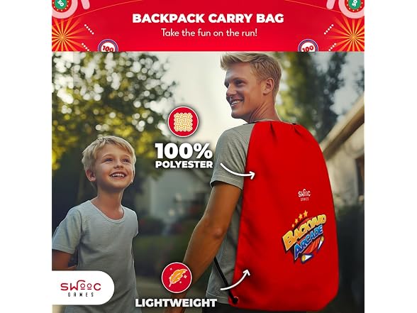 Swooc Games® - Backyard Arcade™ | 2-in-1 Bean Bag Toss Game