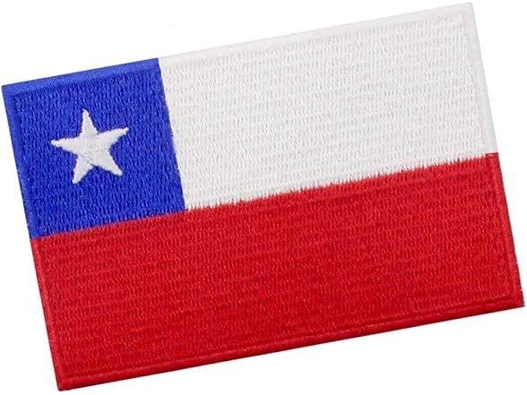 EmbTao Chile Flag Patch Embroidered