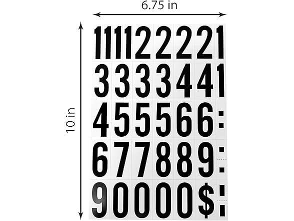 Hy-Ko Products Hy-Ko Products MM-7N Self Adhesive Vinyl Numb