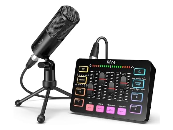 FIFINE Audio Streaming Equipment Bundle