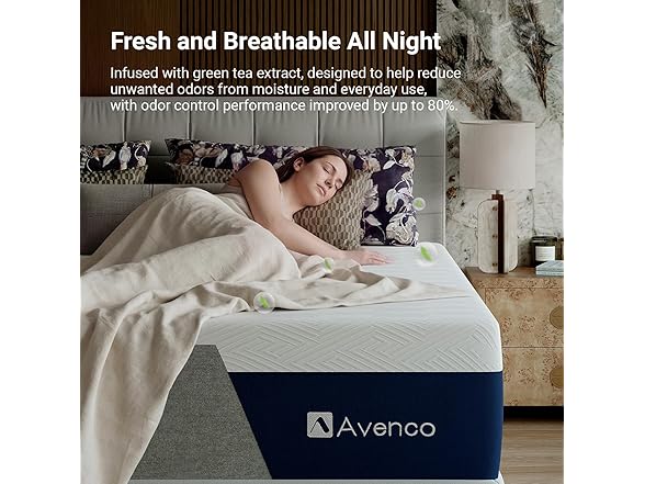 Avenco 12" Green Tea Twin Mattress