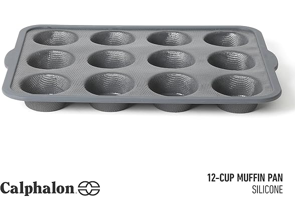 Calphalon  GlassFlex Technology  Muffin Pan - Grey