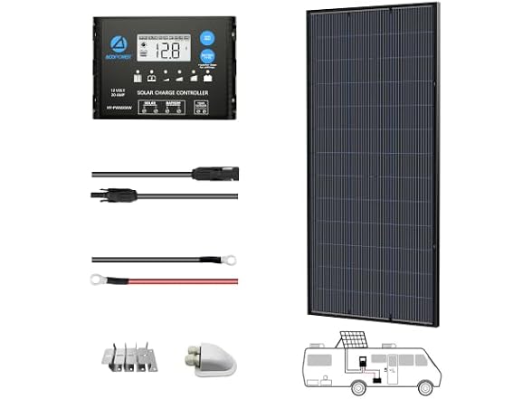 150W N-Type 12V Bifacial Solar Kits