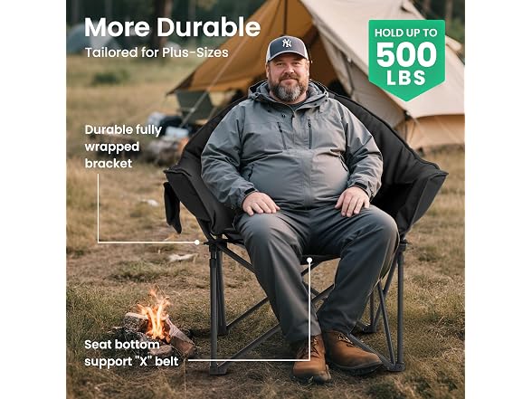 Suptinwear Oversized Moon Saucer Chair 500LBS