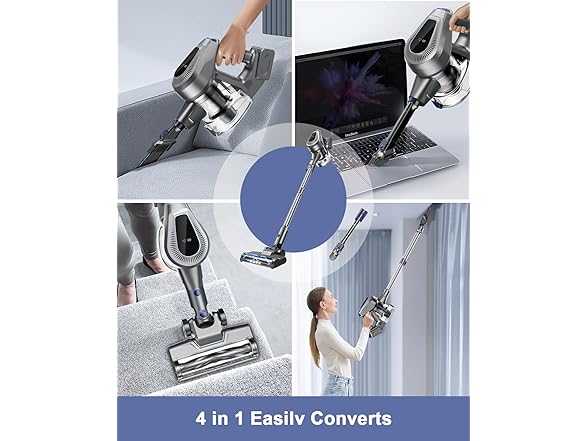 GlowWise S680A Cordless Vacuum Cleaner