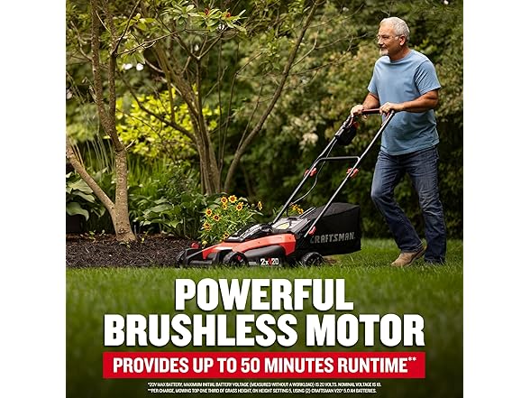 CRAFTSMAN CMCMW220P2 20 in. Brushless Push Mower