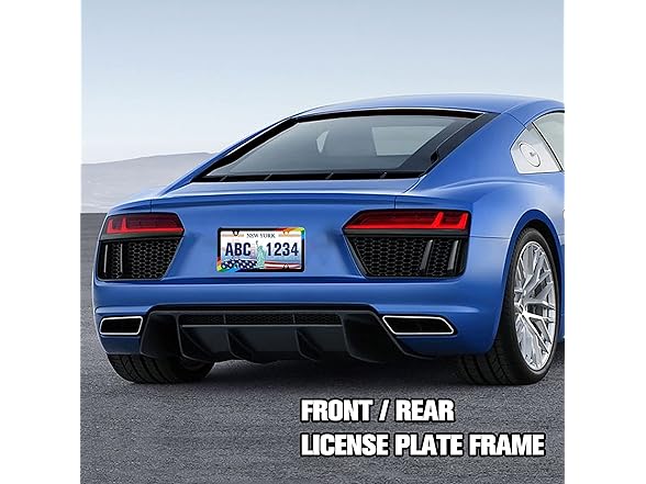 Rainbow Pride License Plate Frame 2Pk