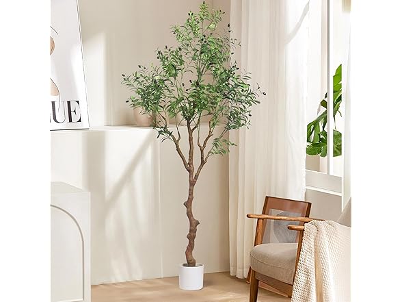 Kmise 7ft Faux Olive Tree
