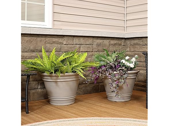Sunnydaze 20-Inch Franklin Large Plant Pot