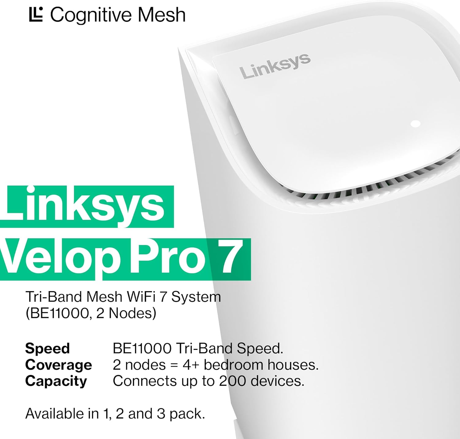 Linksys Velop Pro 7 Wi-Fi Mesh System (Open Box) - Gallery 17