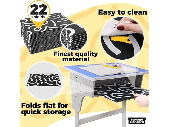 Standard 22-Pack Desk Dividers