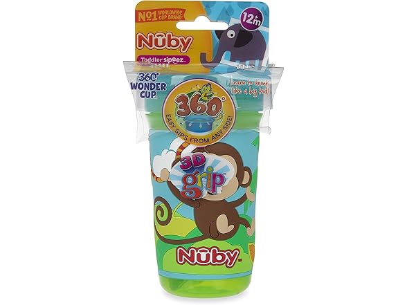 Nuby 360 Degree Easy Sip 3D Grip Wonder Cup
