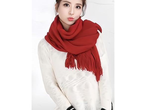 Wander Agio Women (L) Wraps Long Scarves Tassel