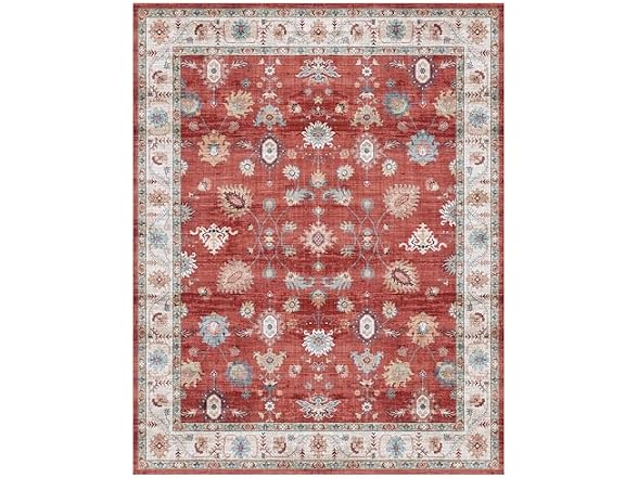Gertmenian Washable Rug 5x7 Casper Red
