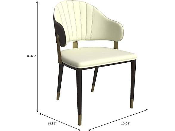 LeisureMod Aria Series Dining Chair