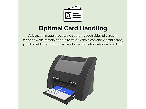 Ambir nScan 690gt-AS High-Speed Vertical Card Scanner for Windows PC and MAC (Open Box)