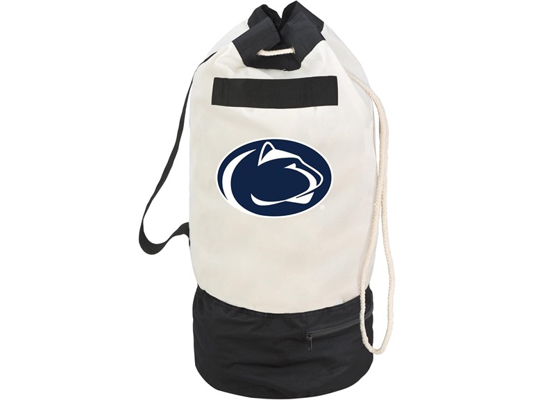 Smart Design Collegiate Heavy Duty Duffel Bag with Two Compartments 15 x 30 inch Canvas Officially Licensed Logo