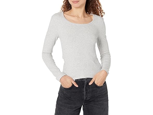 Amazon Essentials Women's Rib Scoop Neck Sweater 2 Pk - Gallery 2