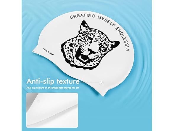 WATERTIME Leopard Swim Cap